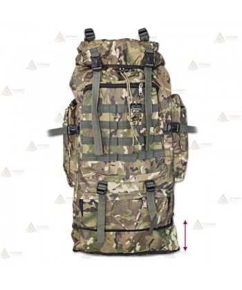 Mochila táctica extensible Camo con sistema Molle (60 litros)