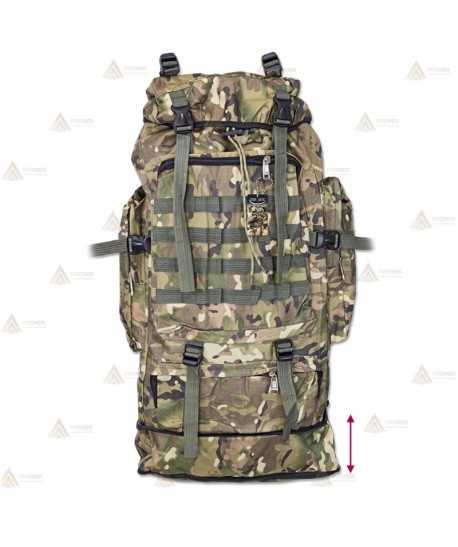 Mochila táctica extensible Camo con sistema Molle (60 litros)