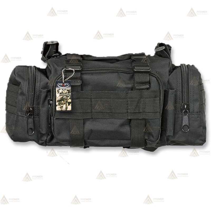 Riñonera táctica Negra con sistema Molle (5 litros)