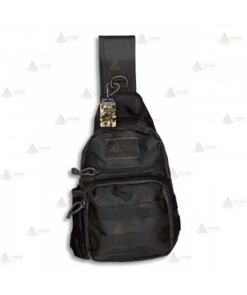 Bandolera táctica Negra con sistema Molle (3 litros)