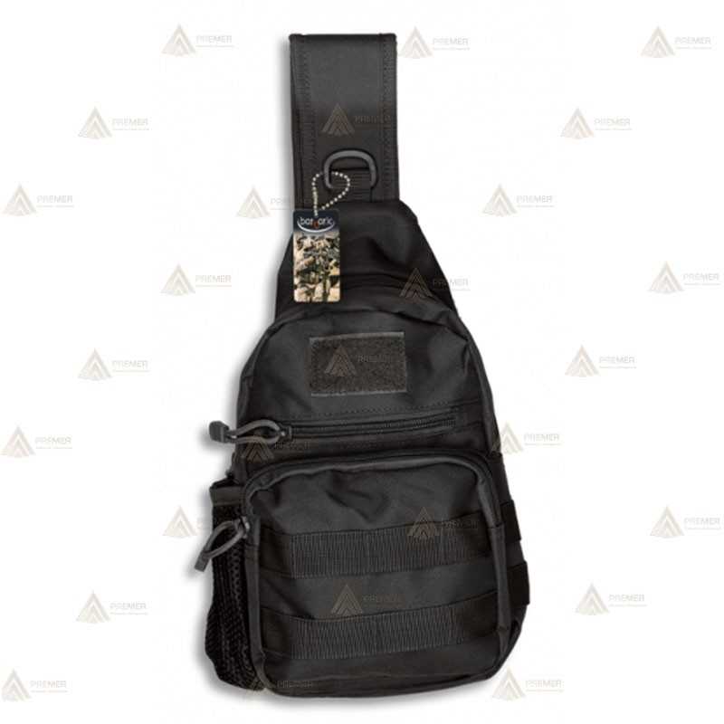 Bandolera táctica Negra con sistema Molle (3 litros)