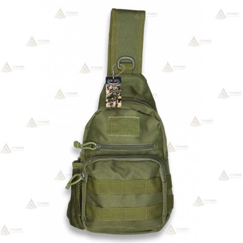 Bandolera táctica Verde con sistema Molle (3 litros)