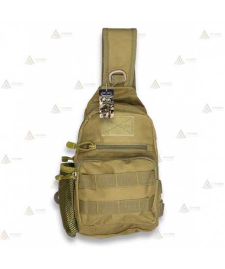 Bandolera táctica Coyote con sistema Molle (3 litros)