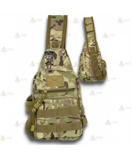 Bandolera táctica Camo con sistema Molle (3 litros)