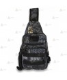 Bandolera táctica Black Phyton Camo con sistema Molle (3 litros)