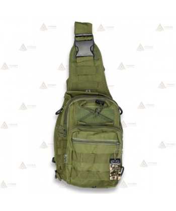 Bandolera táctica Verde con sistema Molle (4 litros)