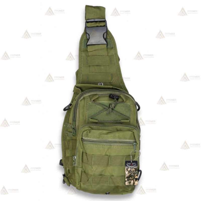 Bandolera táctica Verde con sistema Molle (4 litros)