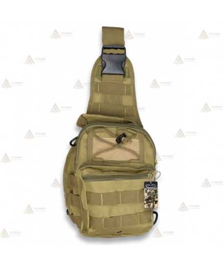 Bandolera táctica Coyote con sistema Molle (4 litros)