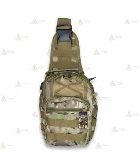 Bandolera táctica Camo con sistema Molle (4 litros)