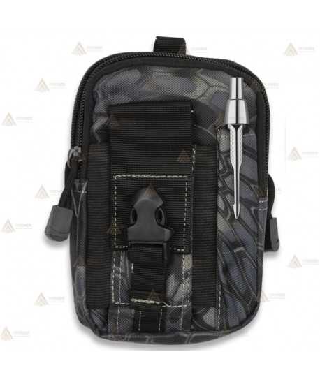 Bolso táctico Black Phyton con sistema Molle