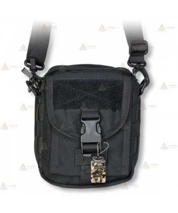 Bandolera táctica Negra con sistema Molle (2,7 litros)