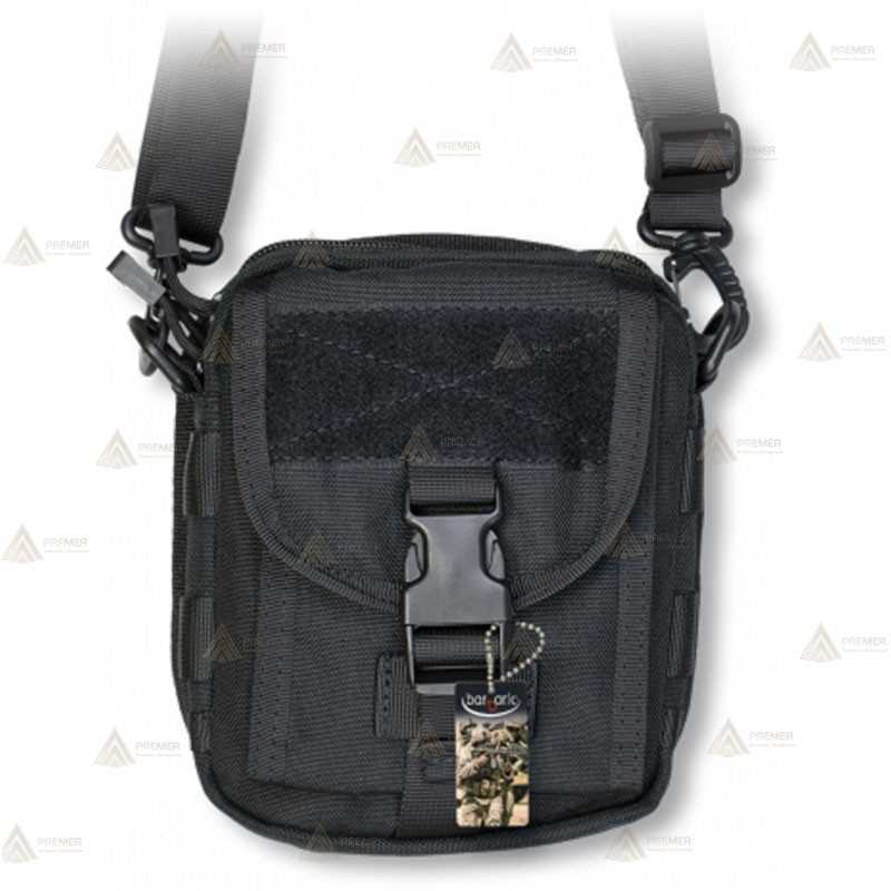Bandolera táctica Negra con sistema Molle (2,7 litros)