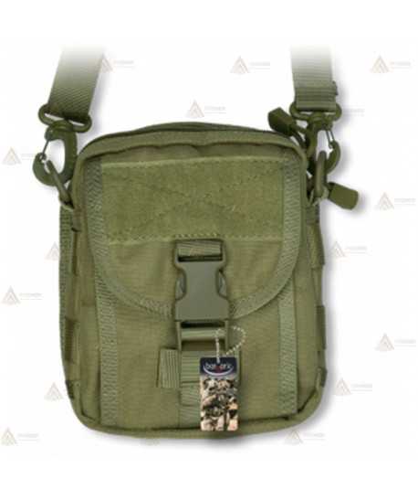 Bandolera táctica Verde con sistema Molle (2,7 litros)
