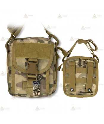 Bandolera táctica Camo con sistema Molle (2,7 litros)