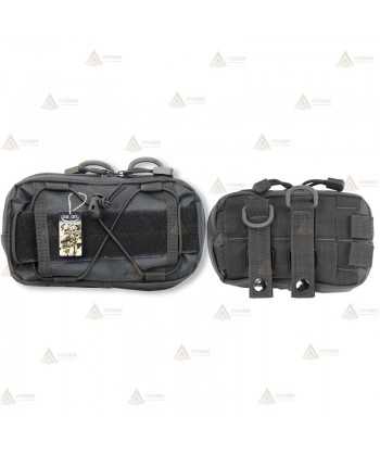 Bolsillo Pouch Negro con sistema Molle (1,4 litros)