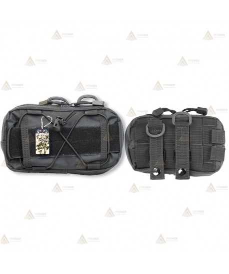 Bolsillo Pouch Negro con sistema Molle (1,4 litros)
