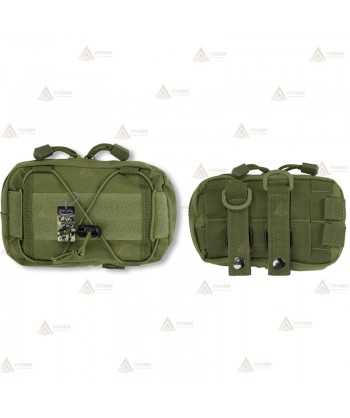 Bolsillo Pouch Verde con sistema Molle (1,4 litros)