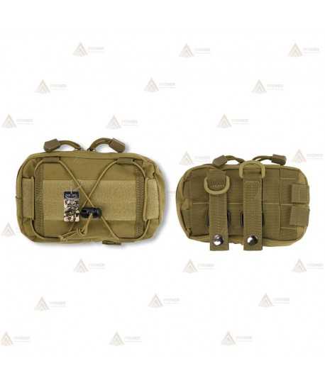 Bolsillo Pouch Coyote con sistema Molle (1,4 litros)