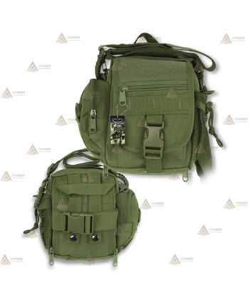 Bandolera táctica Verde con sistema Molle (6,5 litros)