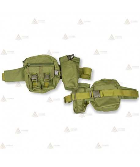 Riñonera táctica multiusos de color Verde (7,5 litros)