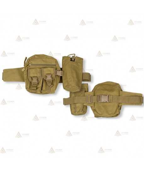 Riñonera táctica multiusos de color Coyote (7,5 litros)