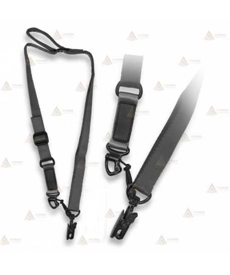 Correa táctica Porta fusil ajustable color Negro