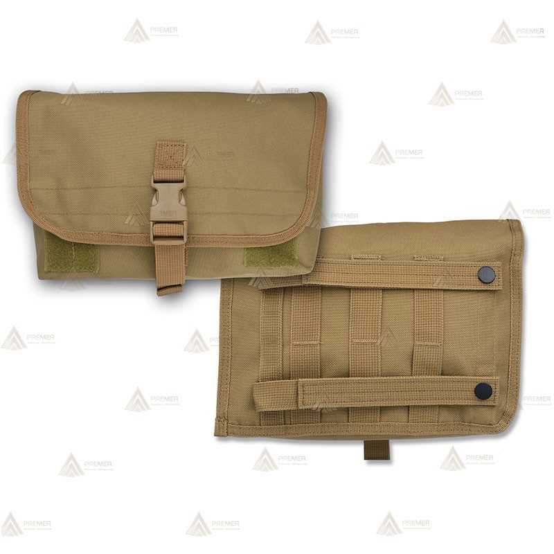 Bolso táctico Coyote con sistema Molle (16 x 19 cm)