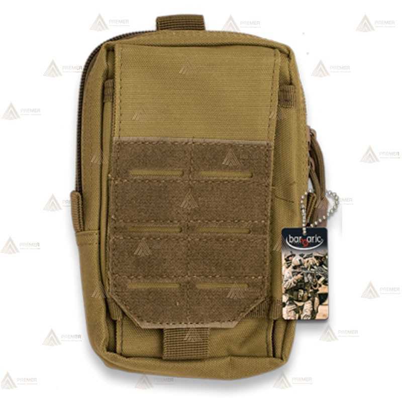 Bolsillo táctico marrón claro con sistema Molle (0.9 litros)