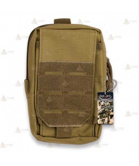 Bolsillo táctico marrón claro con sistema Molle (0.9 litros)