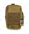Bolsillo táctico marrón claro con sistema Molle (0.9 litros)