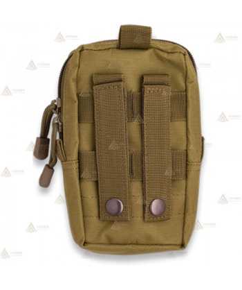 Bolsillo táctico marrón claro con sistema Molle (0.9 litros)
