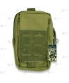 Bolsillo táctico color Verde con sistema Molle (0.9 litros)