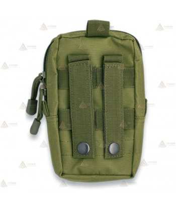 Bolsillo táctico color Verde con sistema Molle (0.9 litros)