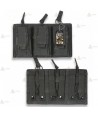 Funda táctica Negra para cargador triple con sistema Molle