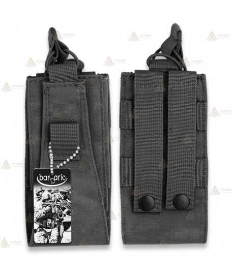 Funda táctica Negra para Walkie con sistema Molle