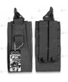 Funda táctica Negra para Walkie con sistema Molle