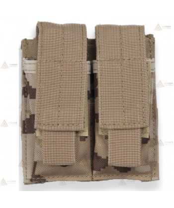 Funda táctica para cargador doble color Camo con sistema Molle