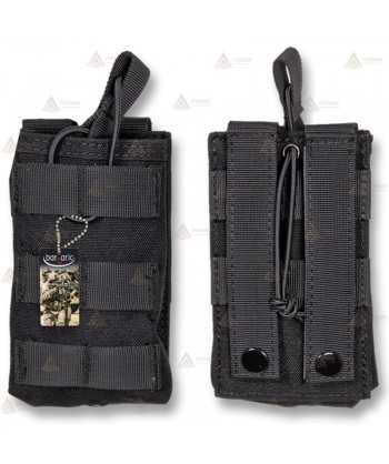 Funda táctica Negra para cargador con sistema Molle