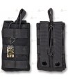 Funda táctica Negra para cargador con sistema Molle