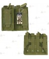 Funda táctica Verde para cargador doble con sistema Molle