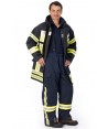 Cubrepantalón o pantalón de bombero EN 469 Nivel 2 color azul marino