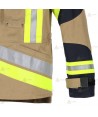 Chaqueta de intervención ligera para Bomberos Forestales color dorado y naranja flúor