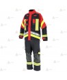 Chaqueta de intervención ligera para Bomberos Forestales color azul marino y rojo