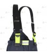 Cubrepantalón ligero de intervención y rescate para Bomberos color marino y amarillo flúor