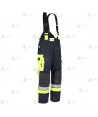 Cubrepantalón ligero de intervención y rescate para Bomberos color marino y amarillo flúor