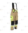 Cubrepantalón ligero de intervención y rescate para Bomberos color dorado y amarillo flúor