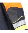 Chaquetón ligero de intervención y rescate para Bomberos color dorado y rojo