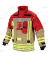 Chaquetón ligero de intervención y rescate para Bomberos color dorado y rojo