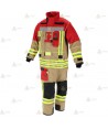 Chaquetón ligero de intervención y rescate para Bomberos color dorado y rojo