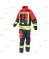 Chaquetón ligero de intervención y rescate para Bomberos color azul marino y rojo